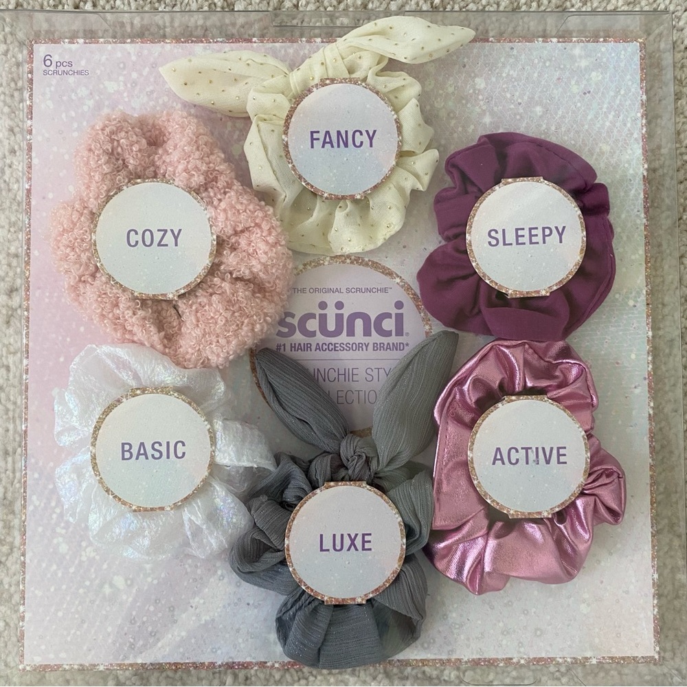 Scunci Girl’s 6 Piece Scrunchie Style Collection
